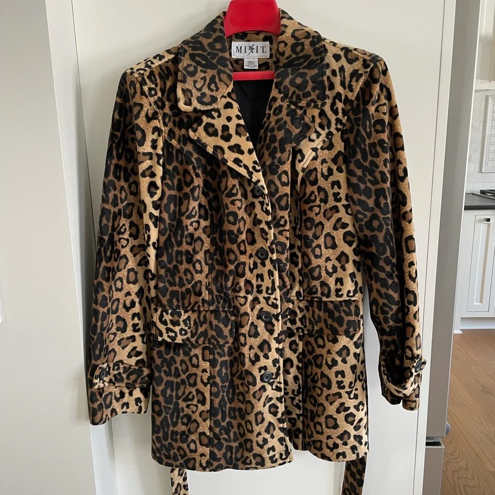 Mixit Leopard Trench-coat - Picture 1 of 7